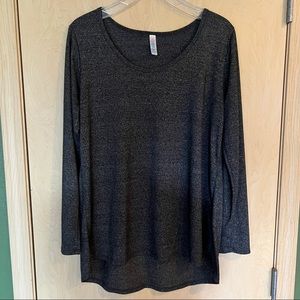 ⚠️Final Price⚠️ LuLaRoe Long Sleeve Perfect Tee - Charcoal Grey